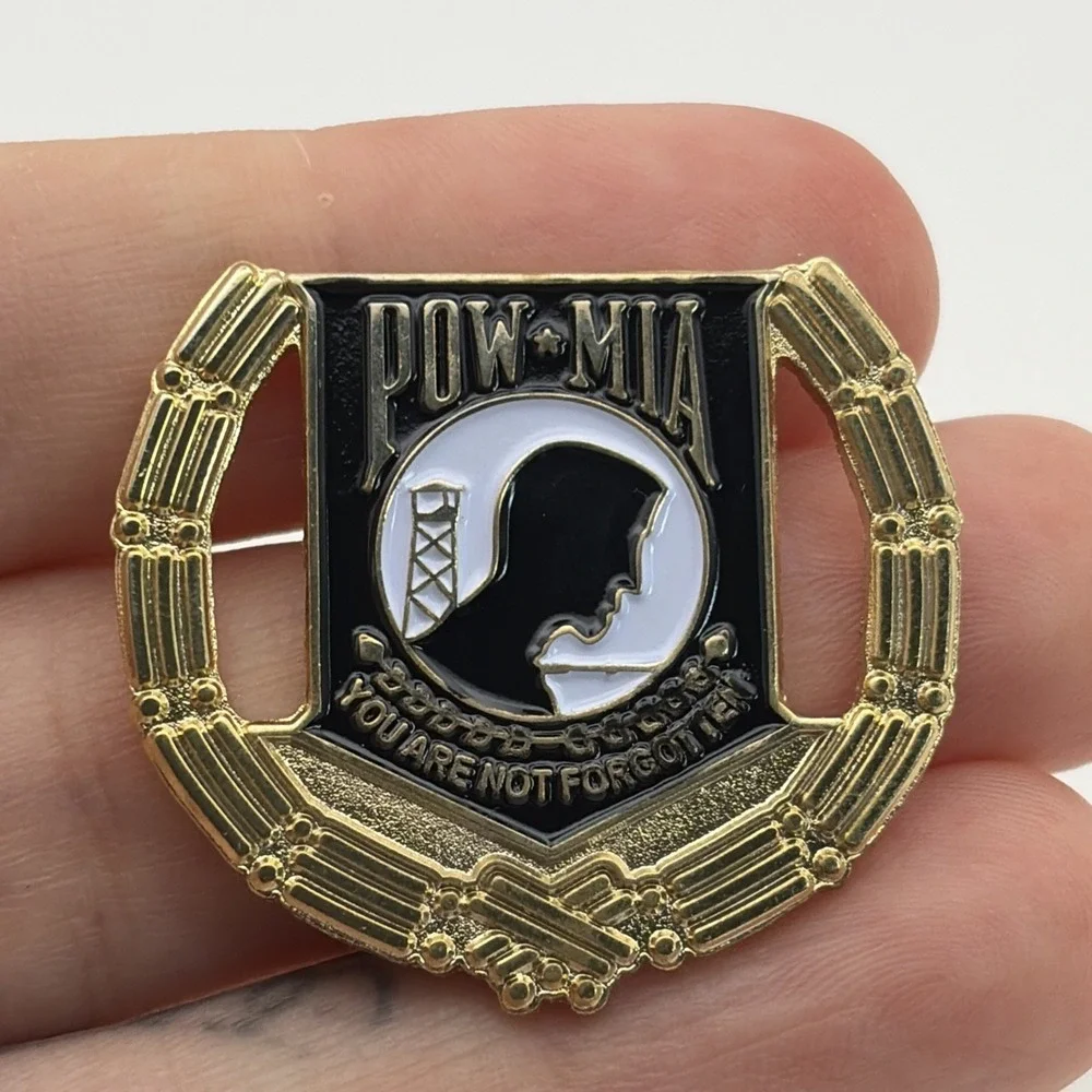 United States Military POW MIA You Are Not Forgotten Lapel Hat Pin